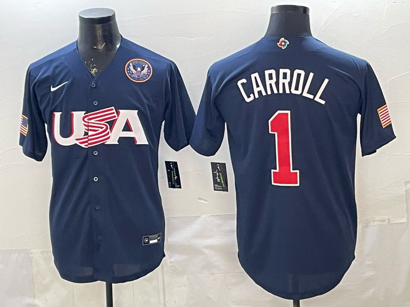 Men 2026 World cup blue MLB Nike jersey 009->more jerseys->MLB Jersey